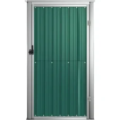 Skure, Garager & Carports^Skure & Redskabsskure - Living redskabsskur til haven 88x89x161 cm galvaniseret stål grøn