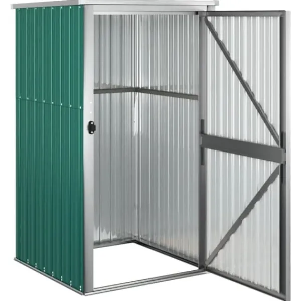 Skure, Garager & Carports^Skure & Redskabsskure - Living redskabsskur til haven 88x89x161 cm galvaniseret stål grøn