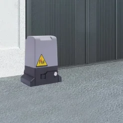 Skydeportåbner - Portmotor - Effekt 750 W - Helkobbermotor - Omdrejninger 1400 o/min - Fjernbetjening & Nøgler - Grå Skure, Garager & Carports