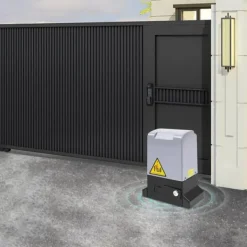 Online Skydeportåbner, automatisk portmotor, 750 W, 1600 kg kapacitet, fjernbetjening, automatisk indstilling Skure, Garager & Carports