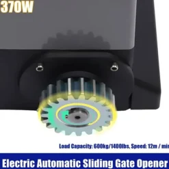New Skydeportsåbner - Portmotor - 370 W - IP44 - Maks 600 kg - 1400 omdr./min - 12 m/min - Fjernbetjening & nøgler - Grå Skure, Garager & Carports
