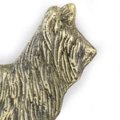Adresseskilte & Husnumre^Skye Terrier - dørplade med hund, velkomstplade af messing, unikt skilt med inskriptionen Welcome by Art-Dog
