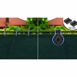Haveduge^Skyggenet 1,5x50m 110 g/m2 + 50 klemmer grønne
