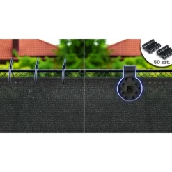 Best Skyggenet 1,5x25m 140g/m2 + 50 klemmer grå Haveduge