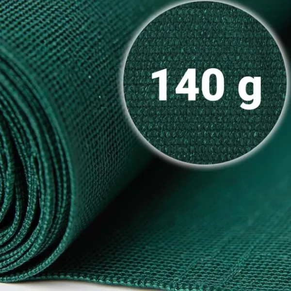 New Skyggenet 1,5x25m 140g/m2 + 50 klemmer grønne Haveduge