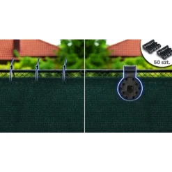 Best Skyggenet 1,2x50m 110g/m2 + 50 klemmer grønne Haveduge