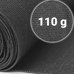 Hot Skyggenet 1,5x25m 110g/m2 + 50 klemmer grå Haveduge