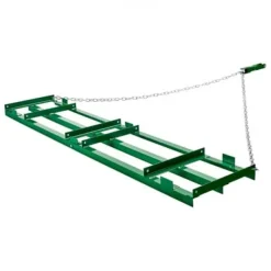Hot Slæbeharve, 243,5x50x10 cm, Heavy Duty, Plæneafretter, Metal Haveværktøj