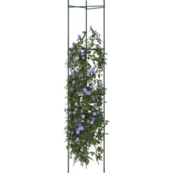 Krukker & Plantebeholdere^Slidstærkt espalier til tomater - Justerbart 2 stk. | Stål & PP | Højde: 154 cm