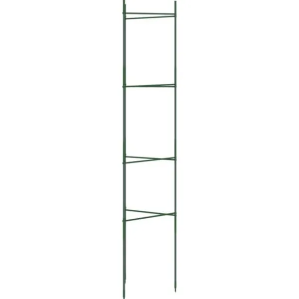 Krukker & Plantebeholdere^Slidstærkt espalier til tomater - Justerbart 2 stk. | Stål & PP | Højde: 154 cm