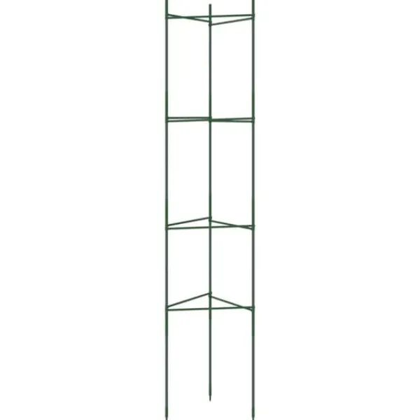 Krukker & Plantebeholdere^Slidstærkt espalier til tomater - Justerbart 2 stk. | Stål & PP | Højde: 154 cm
