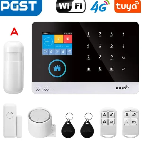 Hot Smart Alarm System, Multi-Channel Alerts, Nem Installation,A, EU stik Hjemmealarmsystemer