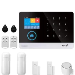 Hjemmealarmsystemer^Smart Alarm System, Multi-Channel Alerts, Nem Installation,B, EU stik