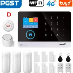 Clearance Smart Alarm System, Multi-Channel Alerts, Nem Installation,D, EU stik Hjemmealarmsystemer