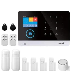 Hjemmealarmsystemer^Smart Alarm System, Multi-Channel Alerts, Nem Installation,C, EU-stik