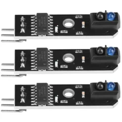 Sensorer Til Sikkerhedssystemer^Smart Car Infrared Reflection Tracking Sensor Module - 3st (svart/vit linjedetektion, 1-kanal)