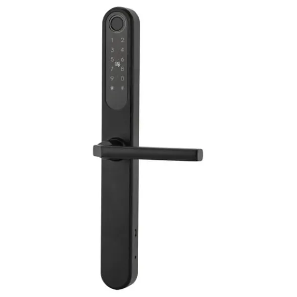 Hjemmealarmsystemer^Smart Dørklås, Fingeraftryksadgang, USB Nødstrøm,12X1.35CM, Ja