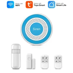 Hjemmealarmsystemer^Smart Hjem Sikkerhedssystem, Trådløs Forbindelse, APP Kontrol,A-EU