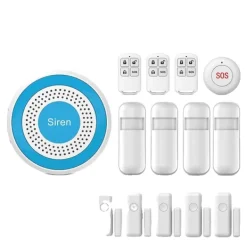 Hjemmealarmsystemer^Smart Hjem Sikkerhedssystem, Trådløs Forbindelse, APP Kontrol,E-EU