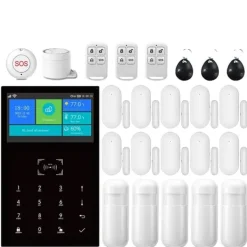Outlet Smart Home Alarm System, App Kontrol, 99 Zone Support,4G-F, EU stik Hjemmealarmsystemer