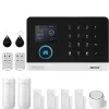 Hjemmealarmsystemer^Smart Home Alarm System, Trådløs Forbindelse, Kompatibel med Smart Life,EU stik, C-2G