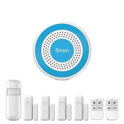 Discount Smart Home Alarm System, Trådløs Forbindelse, App-Styret,WiFi Alarm Kit G, EU Stik Hjemmealarmsystemer