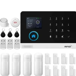 Hjemmealarmsystemer^Smart Home Alarm System, Trådløs Kontrol, Multi-Sensor Understøttelse,4G-E-EU