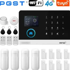 Hjemmealarmsystemer^Smart Home Alarm System, Trådløs Kontrol, Multi-Sensor Understøttelse,4G-E-EU