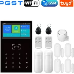 Clearance Smart Home Alarm System, Trådløs Kontrol, Multi-Zone Dækning,C-2G, EU stik Hjemmealarmsystemer