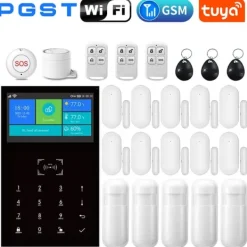 Clearance Smart Home Alarm System, Trådløs Kontrol, Multi-Zone Dækning,F-2G, EU stik Hjemmealarmsystemer