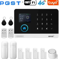 Hjemmealarmsystemer^Smart Home Alarm System, Trådløs Kontrol, Multi-Sensor Understøttelse,4G-C-EU