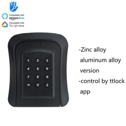 Pengeskabe^Smart Nøgleboks, Vandtæt IP65, Sikker Nøgleopbevaring,TTlock metal