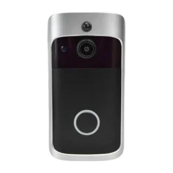 Sikkerhedsmonitorer & Videokameraer^Smart WiFi-videodørklokke - nem installation, 720P nattesyn, trådløs bevægelsesdetektion - perfekt til hjemmesikkerhed