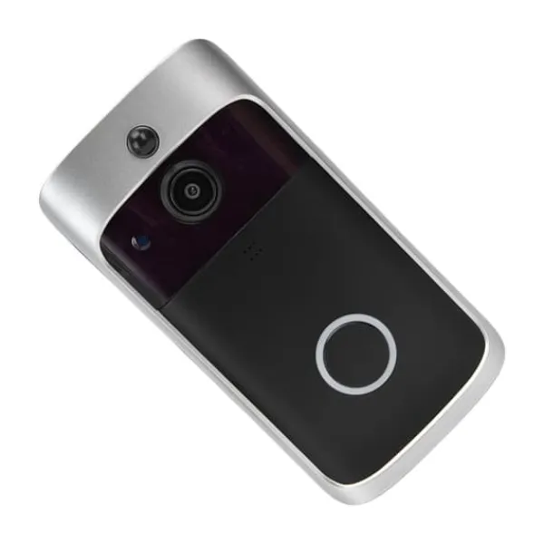 Sikkerhedsmonitorer & Videokameraer^Smart WiFi-videodørklokke - nem installation, 720P nattesyn, trådløs bevægelsesdetektion - perfekt til hjemmesikkerhed