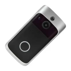 Sikkerhedsmonitorer & Videokameraer^Smart WiFi-videodørklokke - nem installation, 720P nattesyn, trådløs bevægelsesdetektion - perfekt til hjemmesikkerhed
