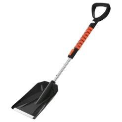 Snerydning^Snebørste og Isskraber Sæt - Teleskopisk 107 cm - 180° Drejeligt Børstehoved - Skridsikkert Greb - Sneskovl - Til Bil/SUV/Lastbil