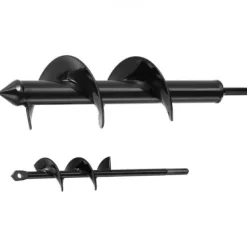 Hot Sneglebor-sæt, 40x220 mm & 80x300 mm, Sort, Stål Haveværktøj