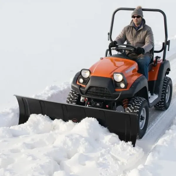Snerydning^Sneplov til ATV/UTV - Universelt sneplovsæt - Bredde 152,4 cm - Højde- og sidejusterbar - Hurtig afmontering - Stålblad - Tre monteringsmuligheder