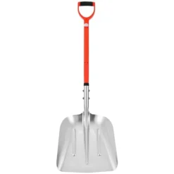 Sneskovl - Snerydningsskovl - Bredde 35 cm - Aluminium - D-formet håndtag - Letvægt - Stor kapacitet - Til indkørsel, have, bil og camping Snerydning