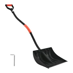 Best Sneskovl - Til indkørsel - Bladbredde 42 cm - Aluminiumsblad - D-formede håndtag - Letvægt - Stor kapacitet Snerydning