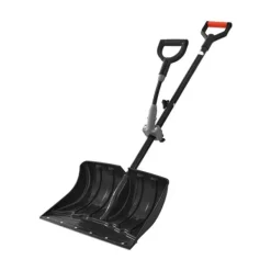 Outlet Sneskovl til indkørsel - Sneplov - 45,5 cm Bredde - D-formet Håndtag - Skridsikkert Greb - Stor Kapacitet - Let Vægt Snerydning