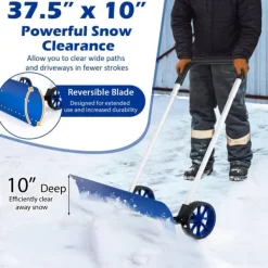 Sale Sneskovl, 37,5x31,5-15x38,5-47, Blå Snerydning