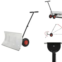 Sneskovle - Living manuel snerydder med hjul 100 x 44 cm Snerydning
