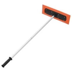 Snerydning^Sneskraber til biltag - Snetagskraber - Skaft 1,2 m - Ridsefrit skumblad 45 cm - Skridsikkert håndtag - Letvægt - Til garagetag
