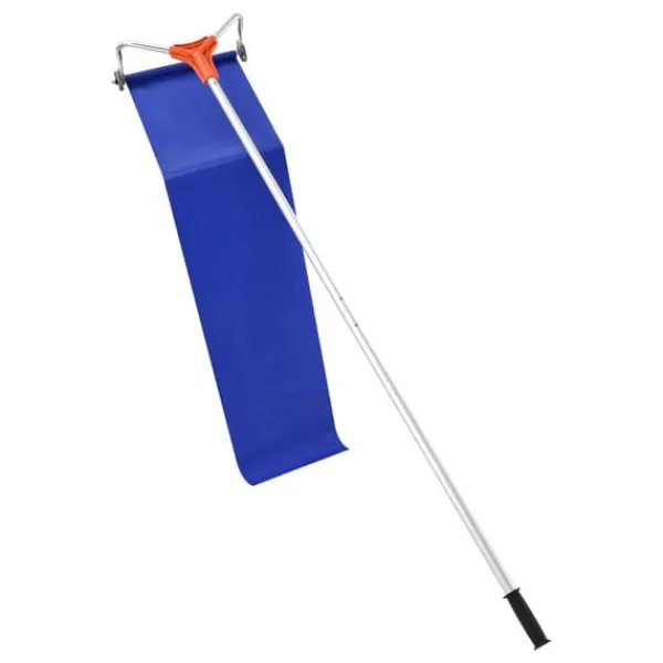 Snerydning^Sneskraber til Tag - Teleskopisk Tagsneskraber - 1,25–5,24 m Justerbar - 27 cm Aluminiumsblad - Hjul og Glideskinne - Til Sne, Blade og Affald
