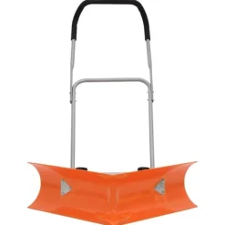 Snerydning^Snöplog med förlängningsbart handtag - Effektiv snöskottning | Färg: Orange | Storlek: 77x21 cm