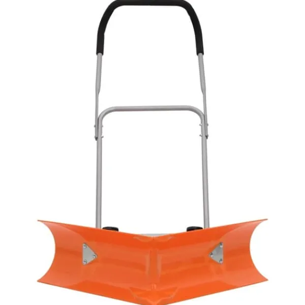 Snerydning^Snöplog med förlängningsbart handtag - Effektiv snöskottning | Färg: Orange | Storlek: 77x21 cm