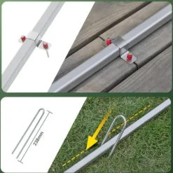 Skure, Garager & Carports^SoBuy Cykeltelt | Udendørs opbevaringstelt – Vandtæt telt til cykel, motorcykel & redskaber | Grå 159x219x165cm KLS11-L-DG