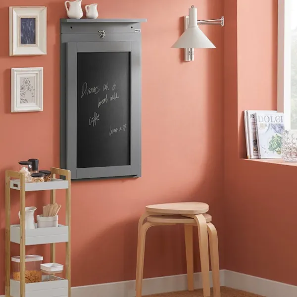 SoBuy Vægbord Træfoldebord 50x75x76cm - Grå Barbord med tavle FWT20-HG Postkasser & Brevindkast