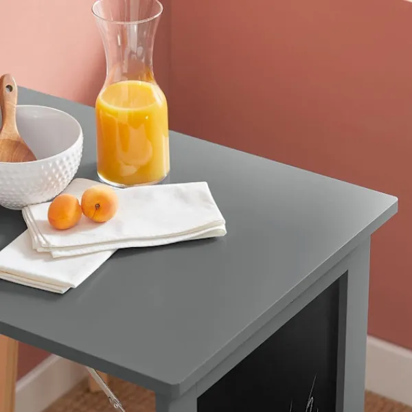 SoBuy Vægbord Træfoldebord 50x75x76cm - Grå Barbord med tavle FWT20-HG Postkasser & Brevindkast